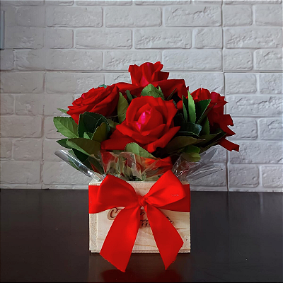 Box Red Roses