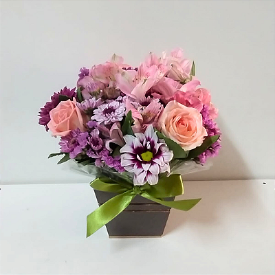 Box Charming Flores Rosadas