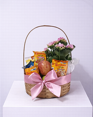 Cesta Café da Manhã Doçura em Flor