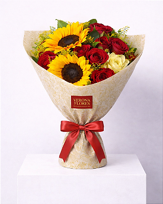 Buquê Paixão Dourada