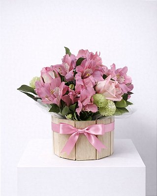 Arranjo Rosé no Cachepô