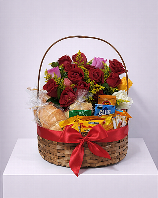 Cesta Café da Manhã Jardim do Amor