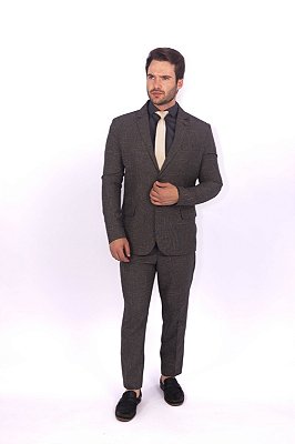 Terno Slim Masculino - Fio Indiano Mescla