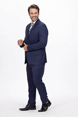 Terno Slim Masculino - Blue Mesclado OC2222