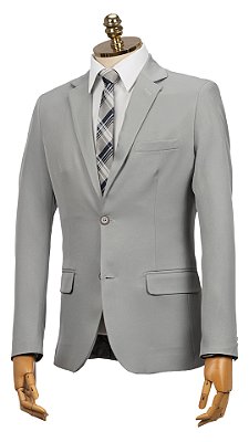 Terno Slim Masculino - Cinza Gabardine OC2264