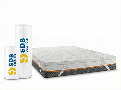 Kit Colchão De Molas Ensacadas E Pillow Top Queen D33 Sdb