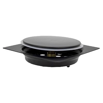 Ralo Click Inteligente Quadrado 10x10 Preto Fosco Aço Inox