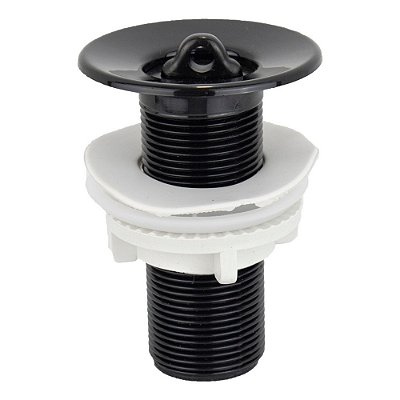 Válvula De Pia Lavatório All black Escoamento 1/2  Preta - ValvulaLavatorio-ABS/PRETA