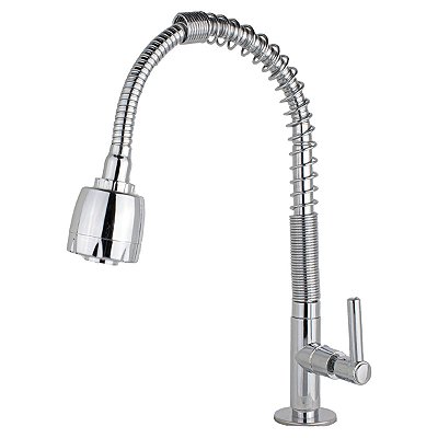 Torneira de Cozinha Gourmet Bancada Mesa Flexível com Mola