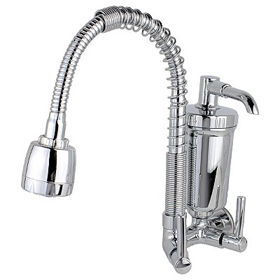 Torneira de Cozinha Gourmet com Filtro Parede Duplo Jato - 2167c72cr-Com-Mola