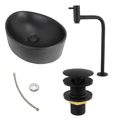 Torneira para banheiro com Cuba kit completo + Acessórios - KitBerlin01