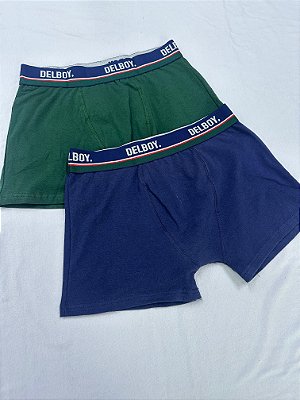 Kit c/2 Cuecas Boxer de Algodão Adulto