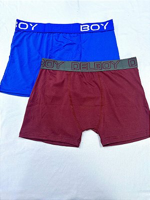 Kit c/2 Cuecas Boxer Adulto de Microfibra DelBoy