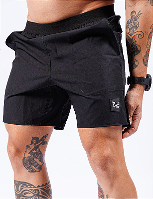 Bermuda minimalista Tag | Preto c/branco