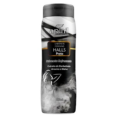 Sabonete Íntimo Feminino Refrescante De Halls Preto 210ml Apinil Cosméticos