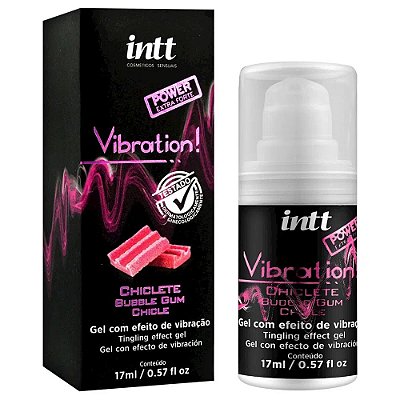 Vibration Gel Excitante Que Vibra Sabor Chiclete 17ml Intt