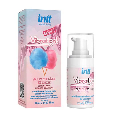 Vibration Gel Excitante Que Vibra Power Sabor Algodão Doce 17ml Intt