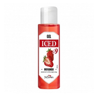 Gel Aromatizado Iced Morango 35ml Hot Flowers