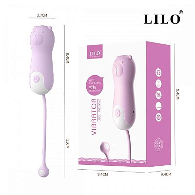 Lilo Little Monsters Vibrador Cápsula Formato Urso Com 10 Modos De Vibração Vip Mix