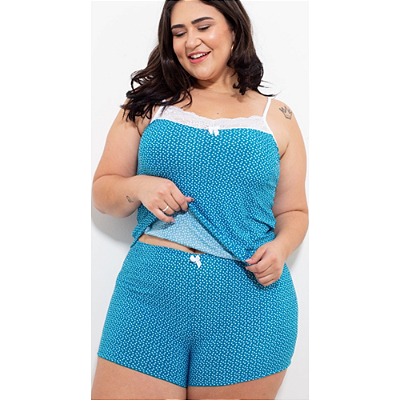 Baby Doll Liganete Plus Size Estampas Variadas