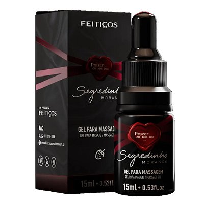 Lubrificante Segredinho Morango 15ml Feitiços Aromáticos