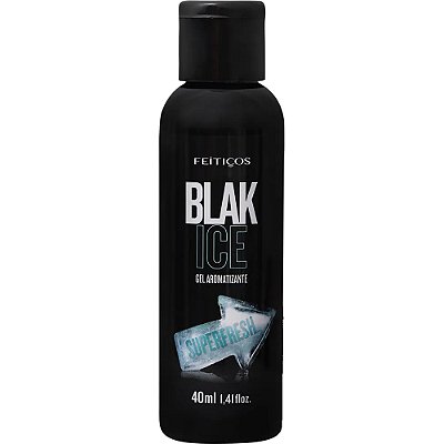 Gel Comestível Beijável Blak Ice Super Fresh 40ml Feitiços Aromáticos