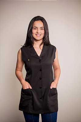 Jaleco Elisa - Preto