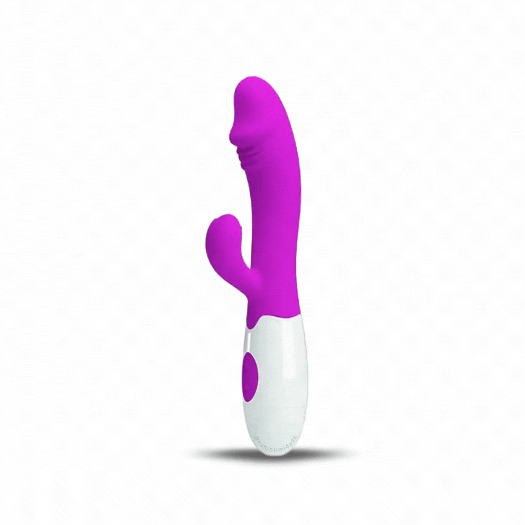 Estimulador de Ponto G e Clitóris em Silicone - 10 Vibrações - À Pilhas