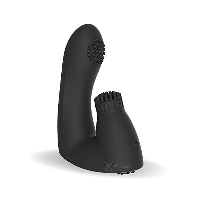 Dedeira Em Silicone Com Vibro no Ponto G e Estimulador de Clitóris Giratório -  Recarregável