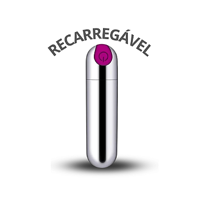 Vibrador Mini Power Bullet com 10 Vibrações - Recarregável