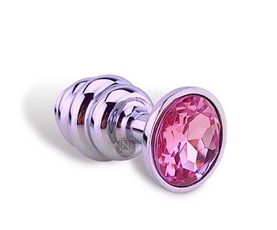 Plug Anal de Metal Colmeia Médio com Joia