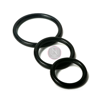 Anel Peniano Retardador em Silicone Alta Densidade - Triplo