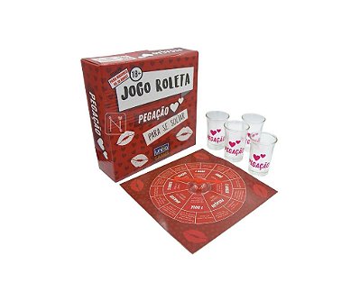 Jogo Roleta da Pegação com 4 Copos