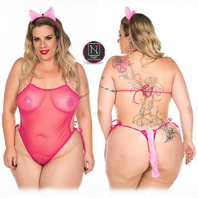 Fantasia Mini Gatinha II - Plus Size