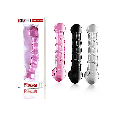 Plug Anal de Vidro com Relevo Espiral