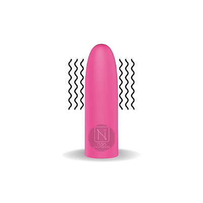 Vibrador Bullet com 10 Vibrações - Recarregável