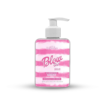 Blow Girl - Hidratante e Gel Para a Virilha Aroma Morango com Creme - 320ml