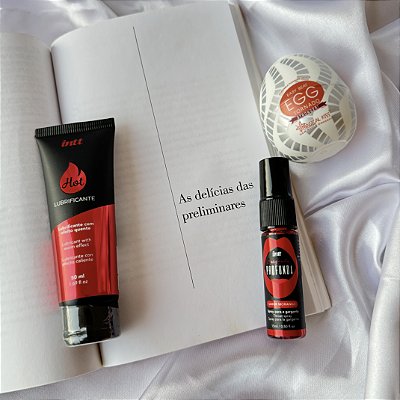 Kit As Delícias das Preliminares - Egg + Spray Garganta Profunda + Lub Morango Hot
