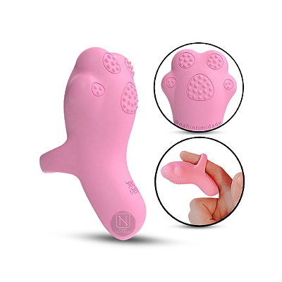 Vibrador de Dedo Touch Pata de Gato - Recarregável