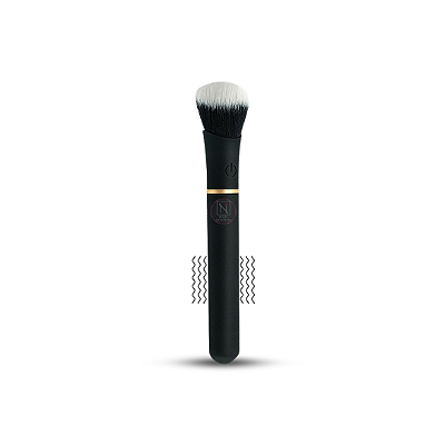 Vibrador Pincel de Maquiagem com 10 Vibrações - Recarregável - Preto