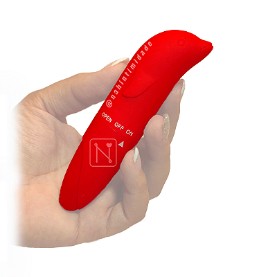 Vibrador Golfinho em ABS Aveludado - À Pilhas