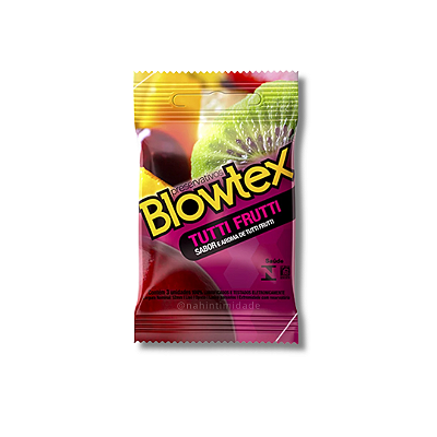 Preservativo Blowtex Sabor Tutti Frutti  - 3 Unidades