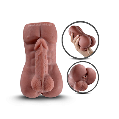 Masturbador em Cyberskin Formato Corpo Masculino
