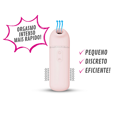 Baby 3 em 1 - Mini Sugador de Clitóris com Pulsação, Tapping e Vibro - Recarregável
