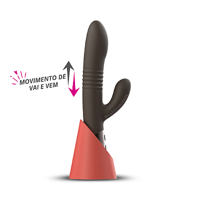 Luxxo - Vibrador de Ponto G Vai e Vem e Clitóris em Slicone Super Soft