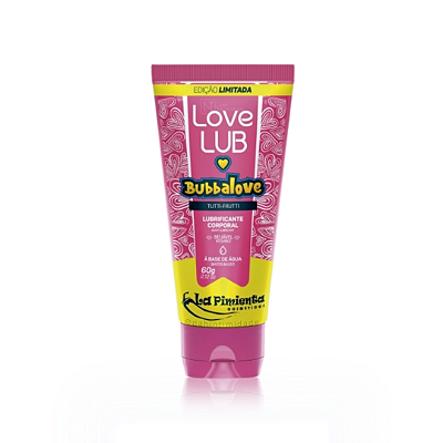 Lubrificante Beijável Love Lub Bubbalove - Sabor Tutti-Frutti