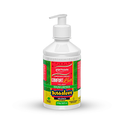 Lubrificante Beijável Comfort Lub Bubbalove - Sabor Melancia - 250g