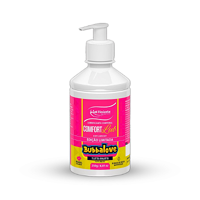 Lubrificante Beijável Comfort Lub Bubbalove - Sabor Tutti-Frutti - 250g