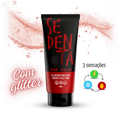 Sedenta Por Sexo - Gel Funcional Feminino com Glitter - 50g
