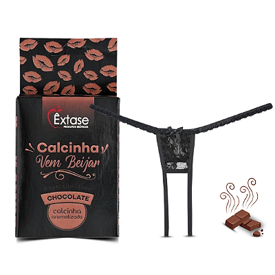 Calcinha Vem Beijar Aromatizada - Tamanho Único